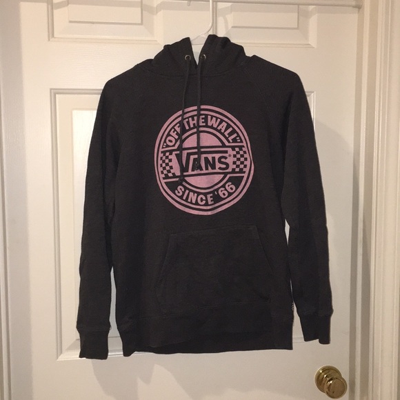 pink vans hoodie womens